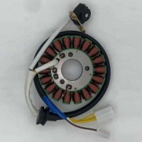 Motorcycle magneto coil and rotor